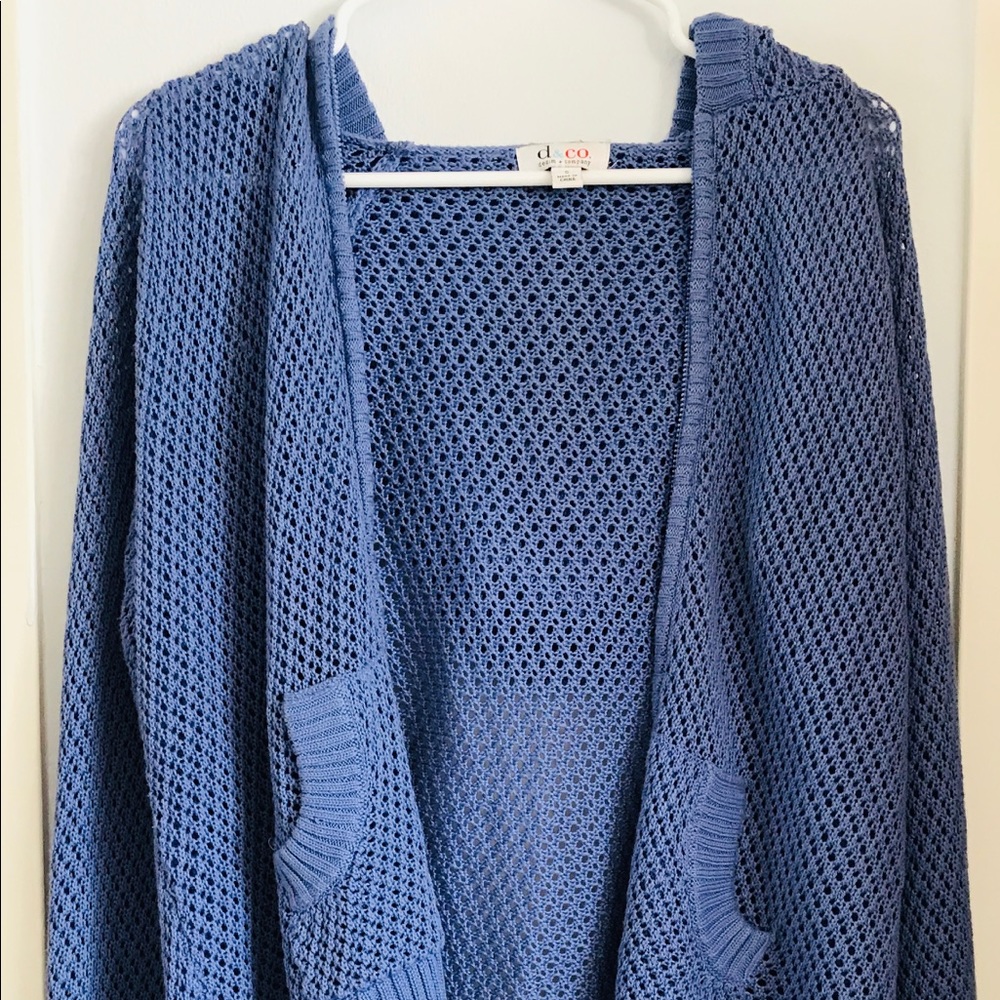 DENIM AND COMPANY PERRYWINKLE KINTTED CARDIGAN 🤍